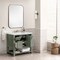 James Martin Vanities Breckenridge 36in Single Vanity, Smokey Celadon w/ 3 CM White Zeus Top 330-V36-SC-3WZ - alternate 2